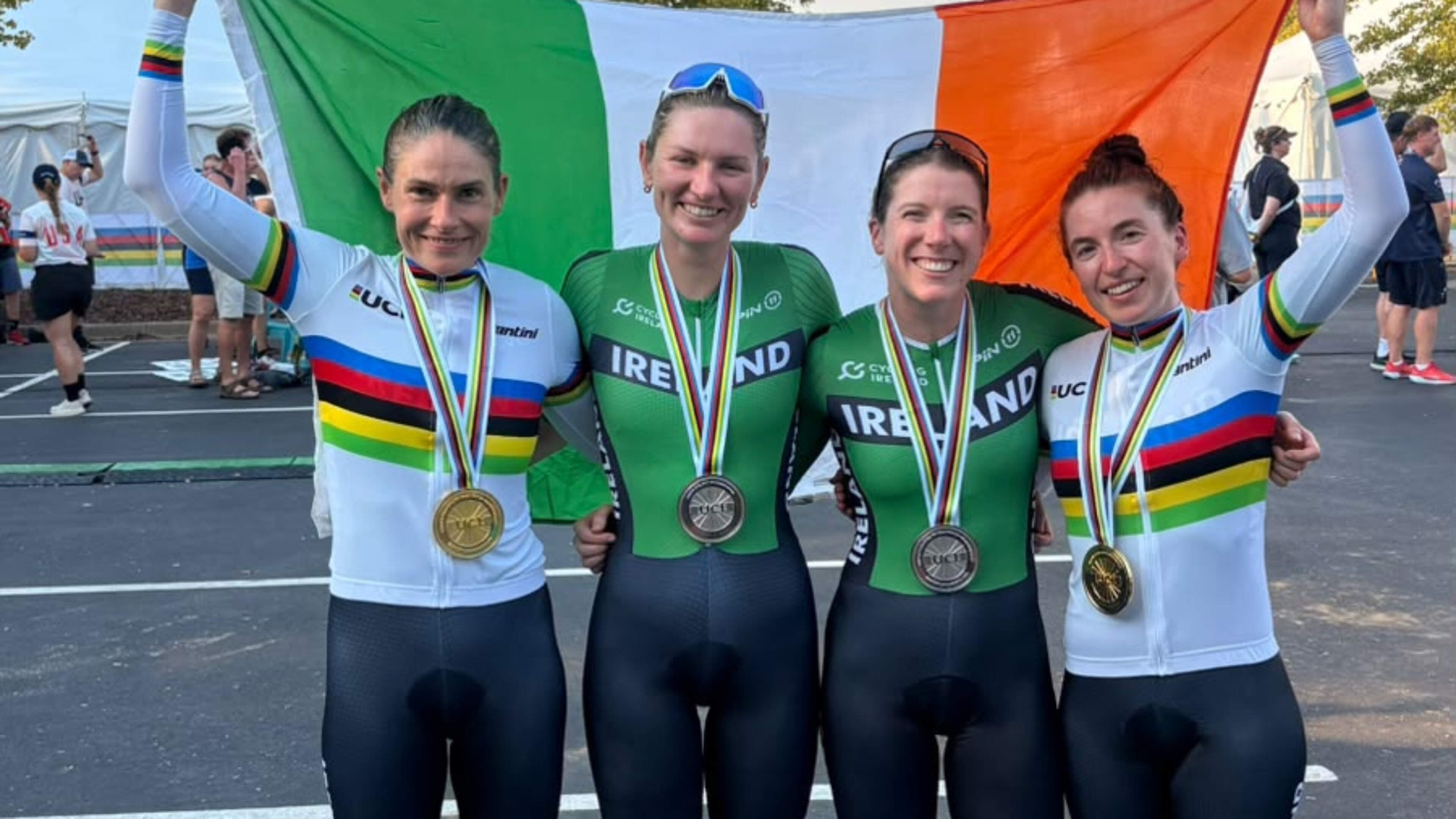 Katie-George Dunlevy and Linda Kelly defend World title as Sinéad Greenan and Alice Sharpe claim silver
